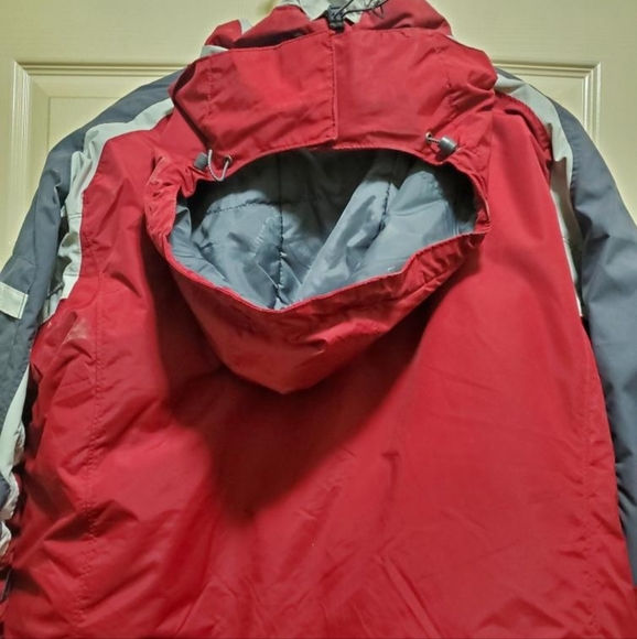 NWOT Men XL Columbia Ski Jacket Red/White/Gray - Picture 2 of 7